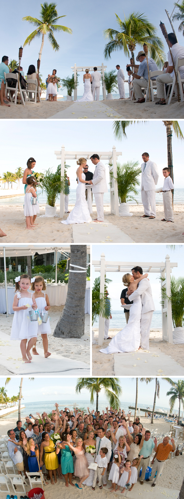 Florida Beach Destination Wedding Ceremony