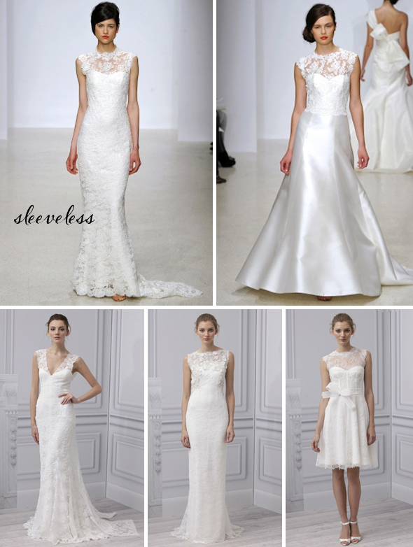 sleeveless lace wedding dresses