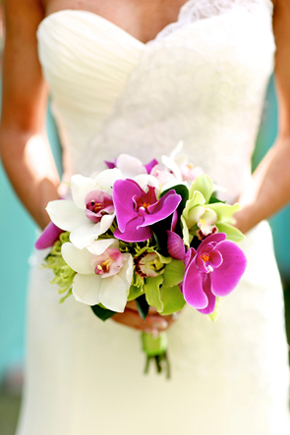 orchid bridal bouquet