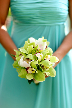 orchid bridesmaid bouquet