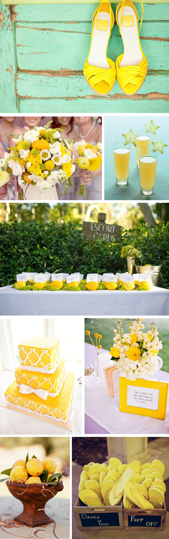 lemon yellow weddings