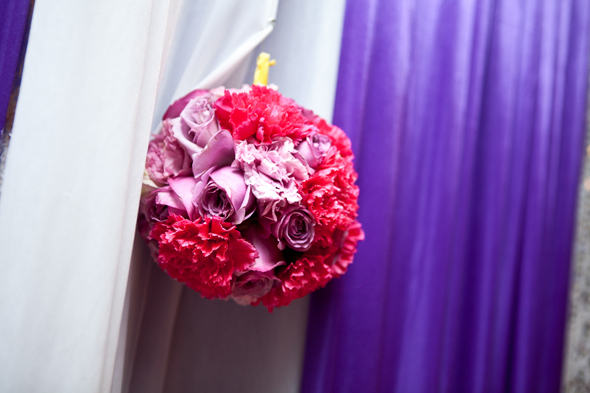 pink and purple wedding