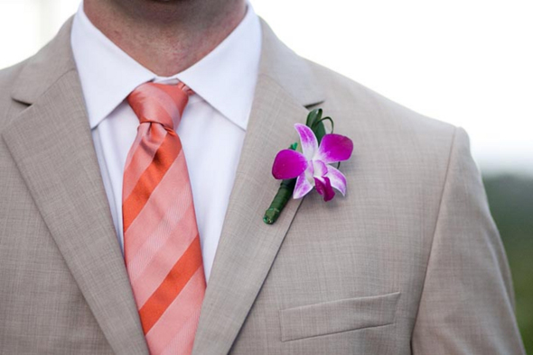 orchid boutonniere