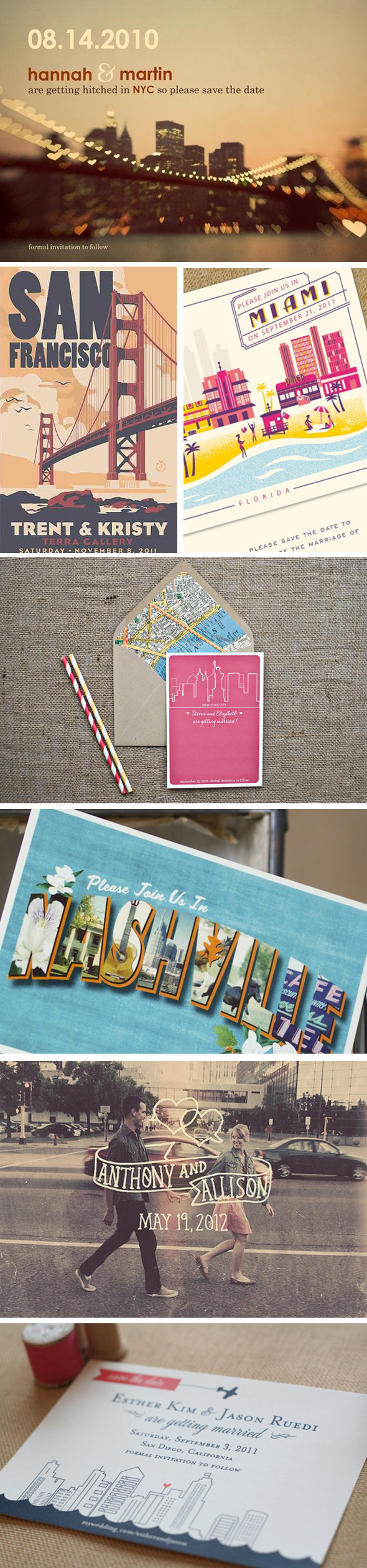 city save the date cards
