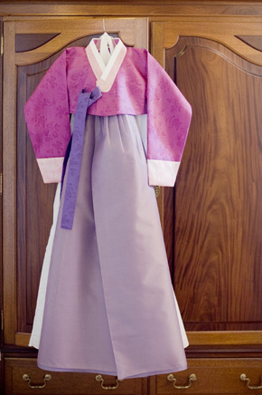 lavender wedding attire