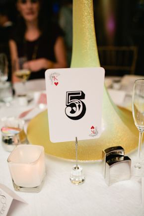 playing card table number