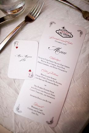 playing card theme wedding
