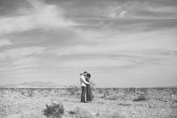vegas desert engagement shoot