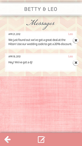 pink wedding website