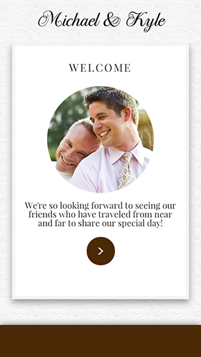 appy couple wedding website