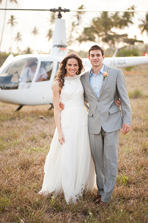 helicopter wedding