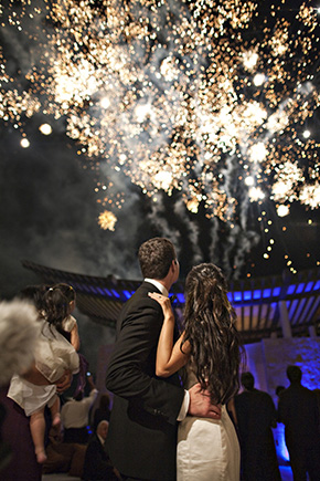 wedding fireworks riviera maya