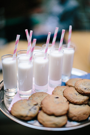wedding milk and cookies