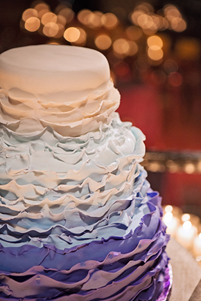 ombre wedding cakes