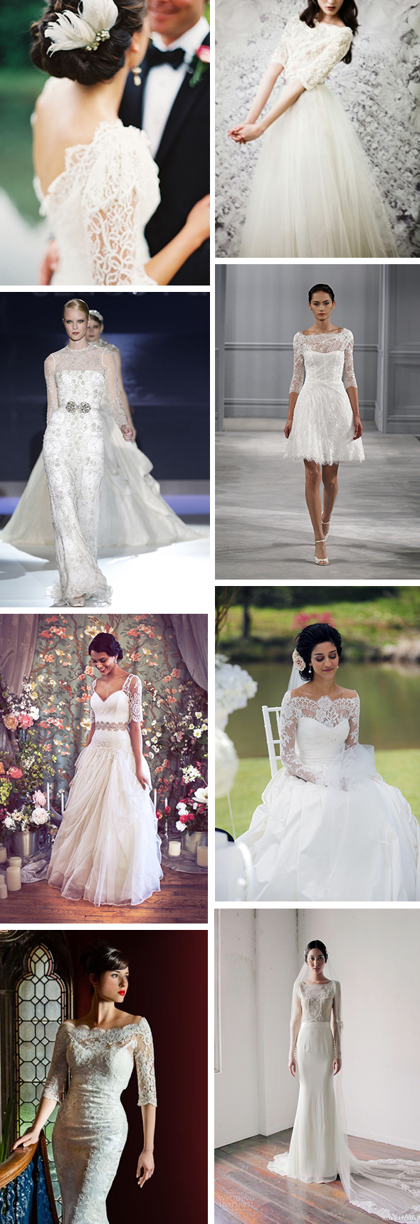 lace sleeve wedding dresses