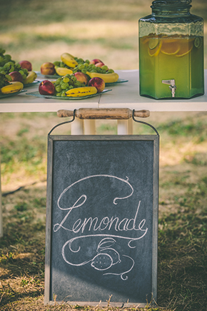 wedding lemonaide stand