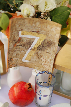 wooden table numbers