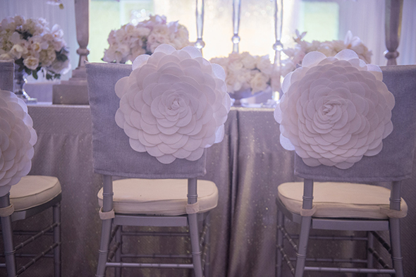 silver and white weddings