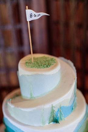golf wedding cake