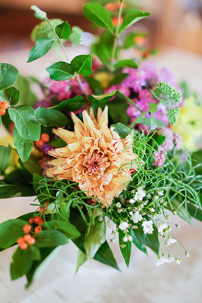 organic wedding flowers