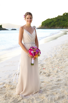Destination bridesmaid dresses beach