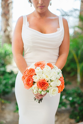 coral bridal bouquet