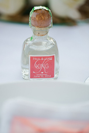 coral wedding favors