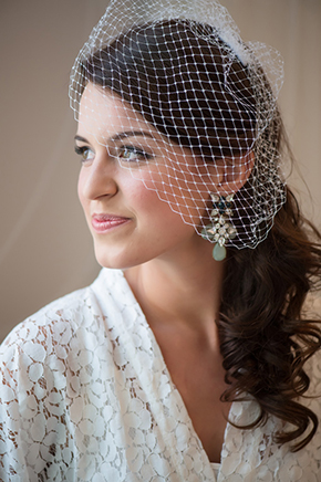 birdcage wedding veil