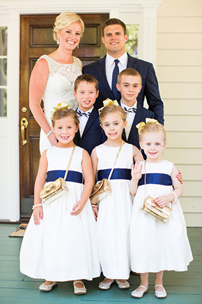 navy blue wedding attire