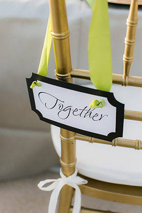wedding chair sign