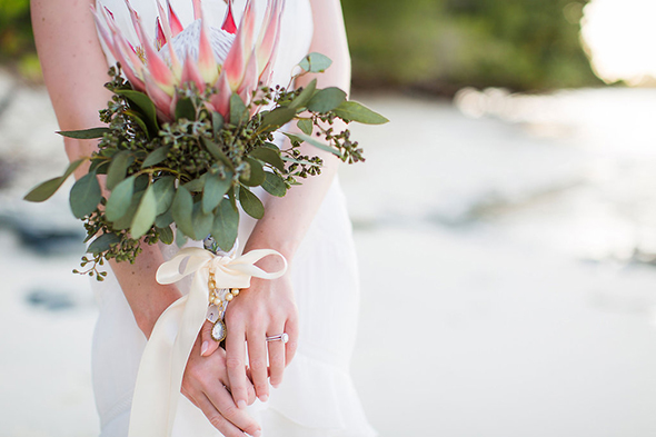 beach bridal bouquet
