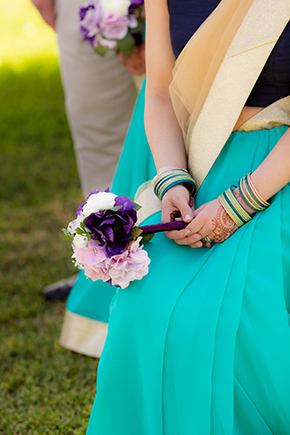 teal and purple weddings