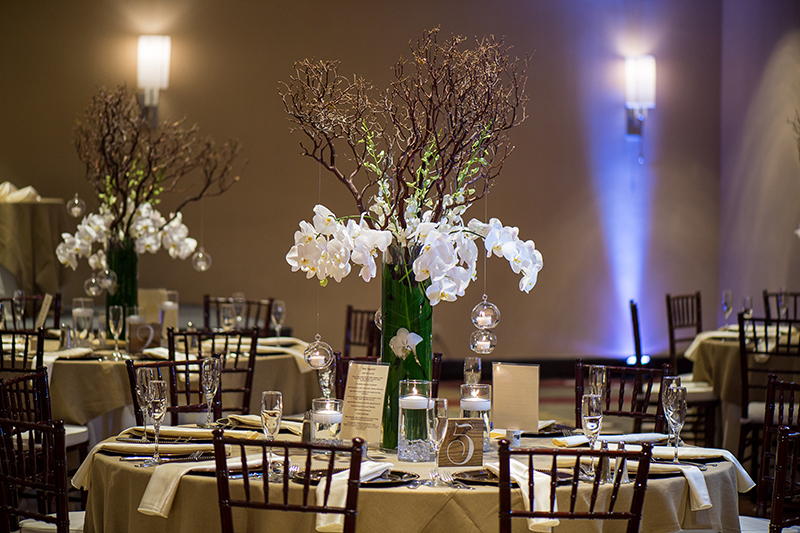 white orchid wedding
