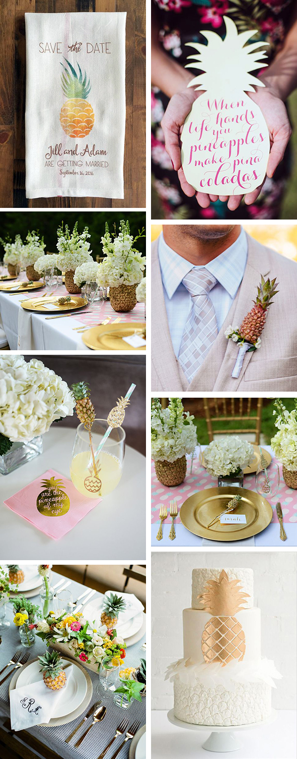 pineapple wedding details