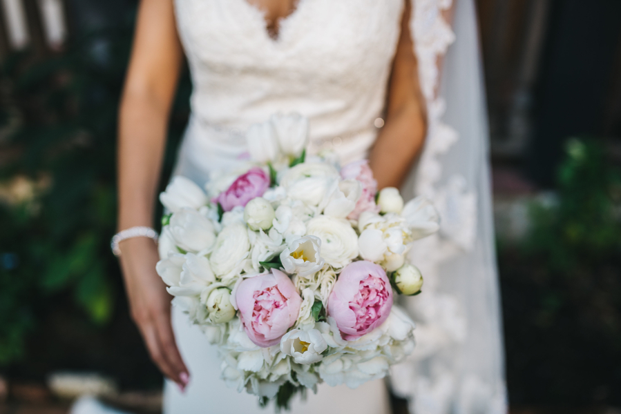 blush peony bridal bouquet