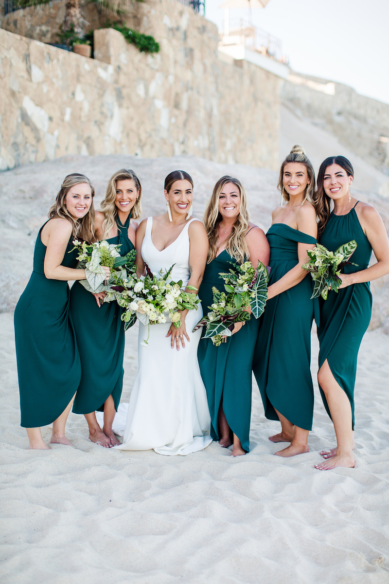 mismatched-emerald-bridesmaids