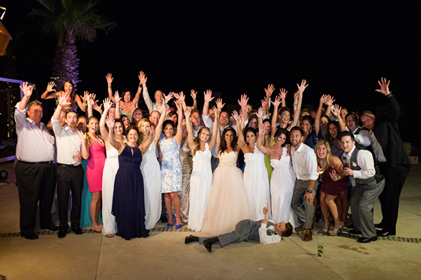 Pretty in Pink, a Beach Wedding in Cabo with a Pink Wedding Dress - The ...